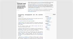 Desktop Screenshot of memeticweb.org